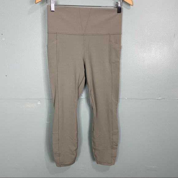 Athleta Salutation Stash Pocket II Cinch 7/8 Tight in Sage Sz M Style 599729 - Picture 2 of 9